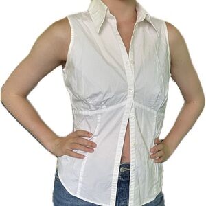 Vintage Ann Taylor Loft white button down